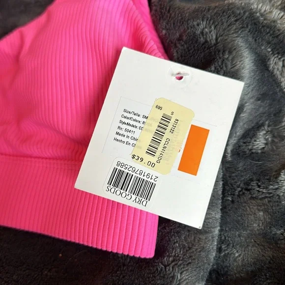 NWT CYN & LUCA Dry Goods pink swim top - Picture 3 of 5
